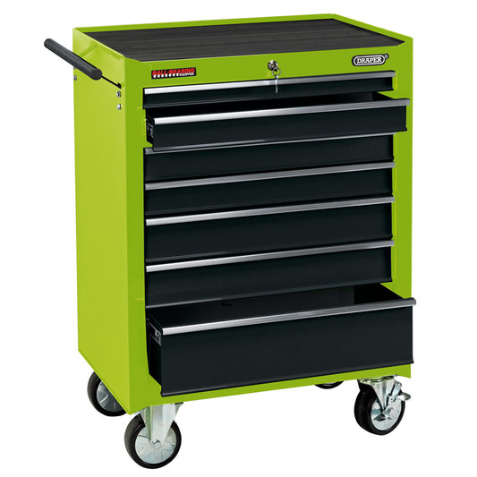 Draper Roller Tool Cabinet, 7 Drawer, 26", Green DRA-35745