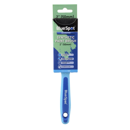 BlueSpot 2" (50mm) Synthetic Paint Brush with Soft Grip Handle 36005