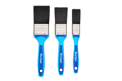 BlueSpot 3 PCE Synthetic Paint Brush Set with Soft Grip Handle (1”, 1 ½” and 2”) 36011