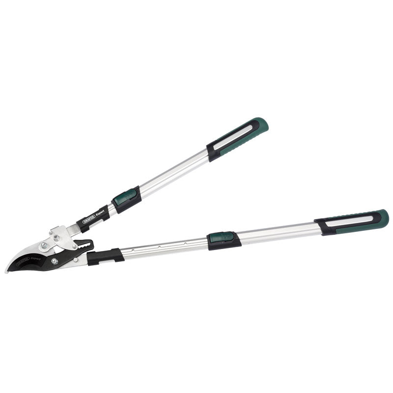 Draper Telescopic Soft Grip Bypass Ratchet Action Loppers with Aluminium Handles DRA-36819