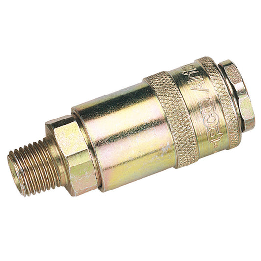 Draper 1/4" Male Thread PCL Tapered Airflow Coupling (Sold Loose) DRA-37833