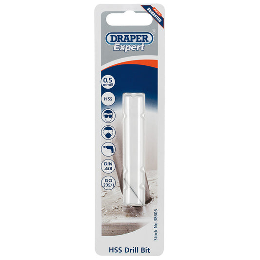 Draper HSS Drill Bit, 0.5mm DRA-38606