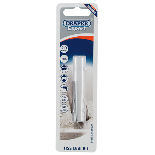 Draper HSS Drill Bit, 2.0mm DRA-38609