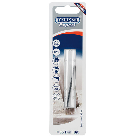 Draper HSS Drill Bit, 2.5mm DRA-38610