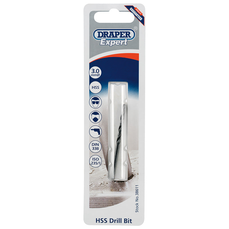 Draper HSS Drill Bit, 3.0mm DRA-38611