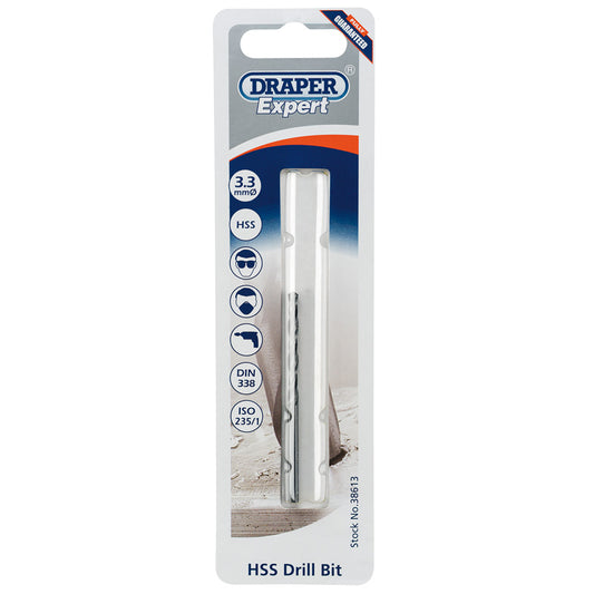 Draper HSS Drill Bit, 3.3mm DRA-38613