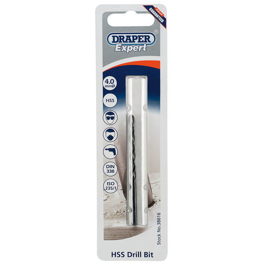 Draper HSS Drill Bit, 4.0mm DRA-38616