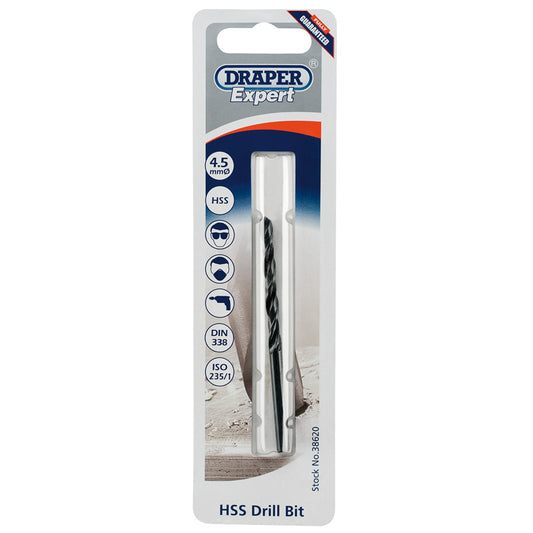 Draper HSS Drill Bit, 4.5mm DRA-38620