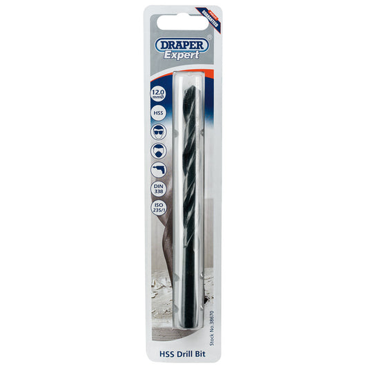 Draper HSS Drill Bit, 12.0mm DRA-38670