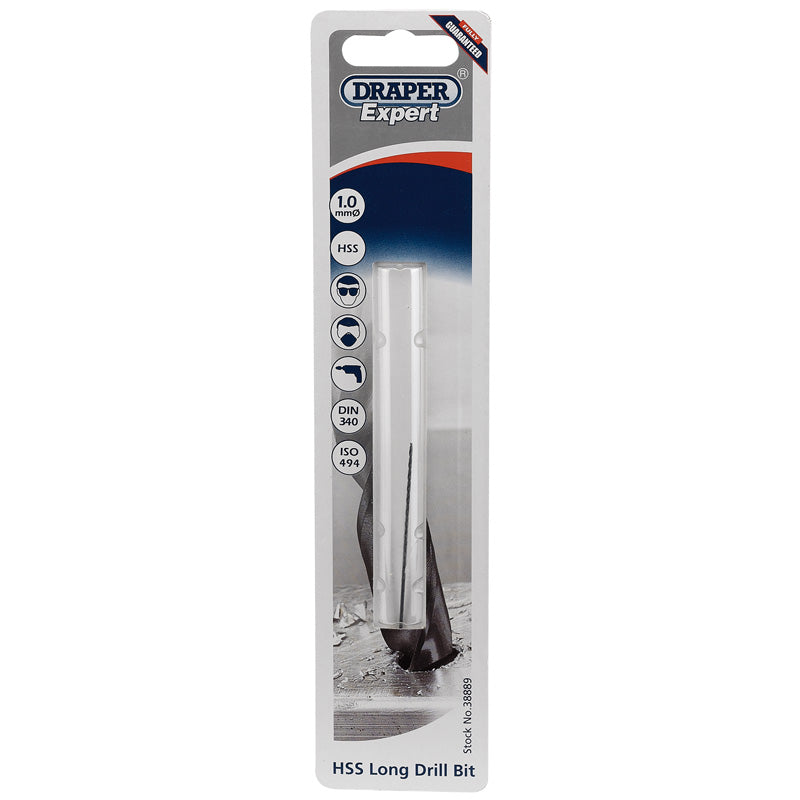 Draper HSS Extra Long Drill Bit, 1.0 x 56mm DRA-38889