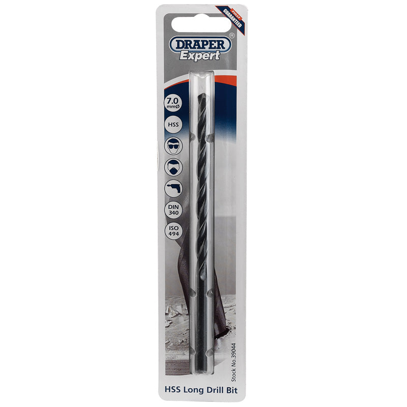 Draper HSS Extra Long Drill Bit, 7.0 x 156mm DRA-39044
