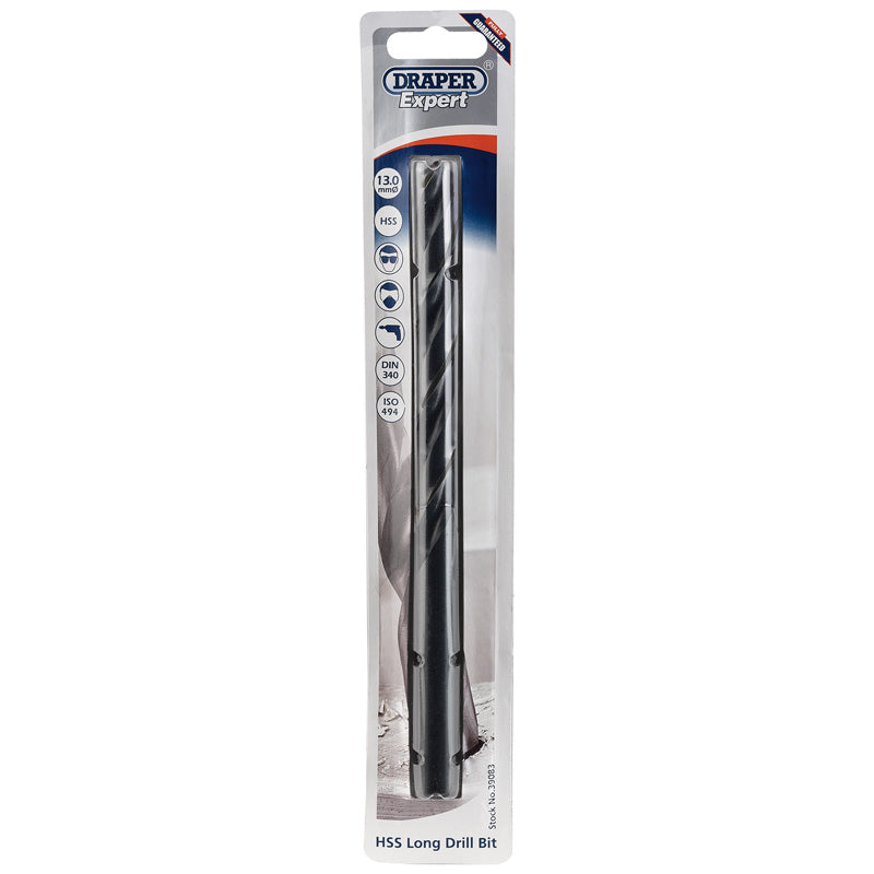 Draper HSS Extra Long Drill Bit, 13 x 205mm DRA-39083