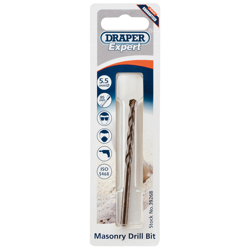Draper Masonry Drill Bit, 5.5 x 85mm DRA-39268
