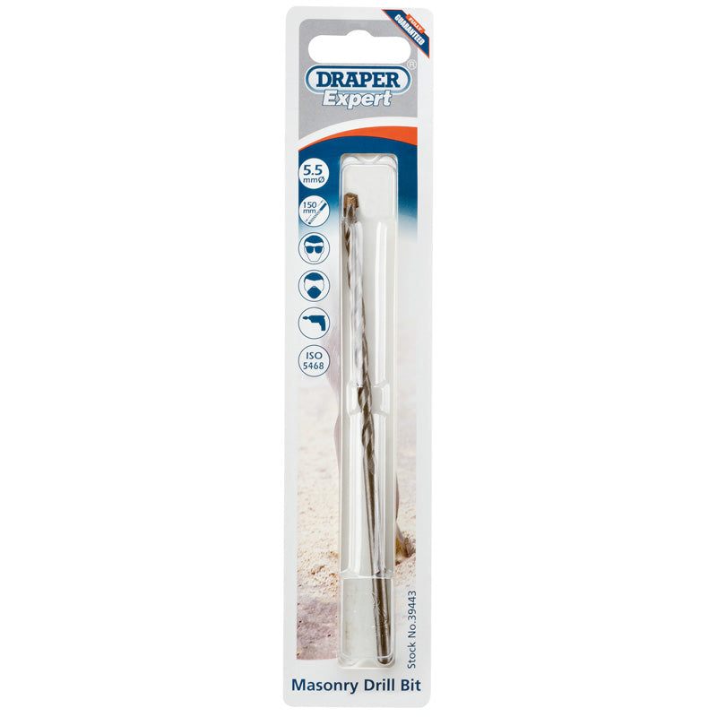 Draper Masonry Drill Bit, 5.5 x 150mm DRA-39443