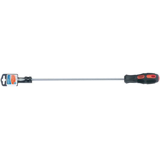 Draper Plain Slot Flared Tip Long Reach Screwdriver, 9.5 x 250mm DRA-40010