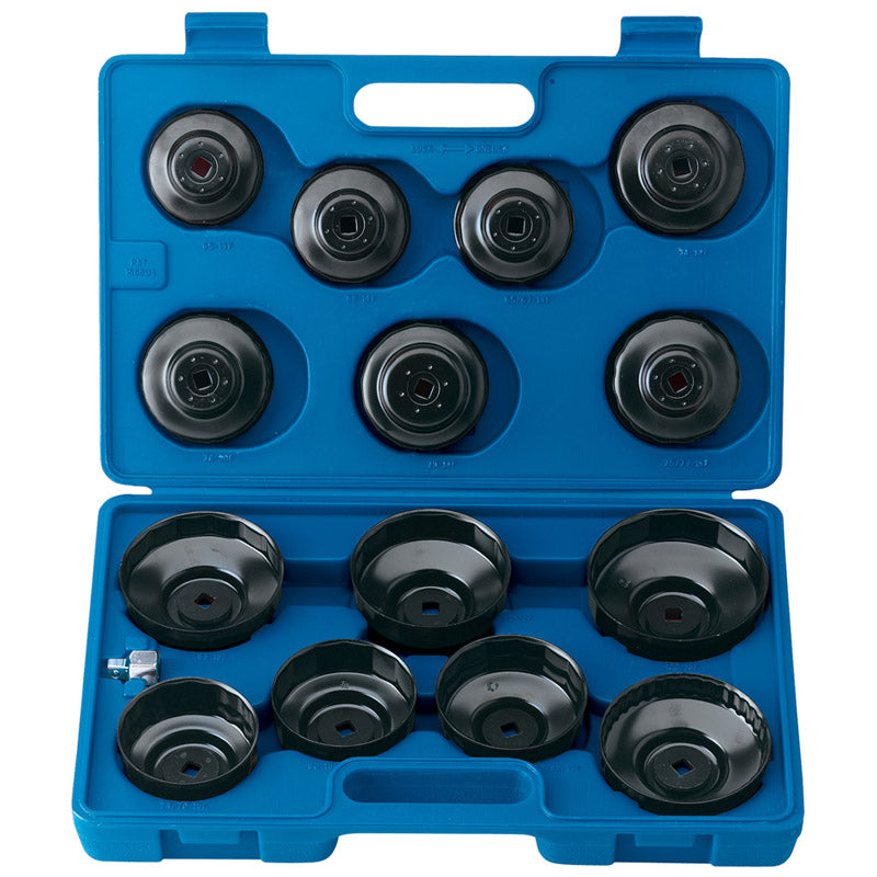 Draper Oil Filter Cup Socket Set, 3/8" Sq. Dr. (15 piece) DRA-40105