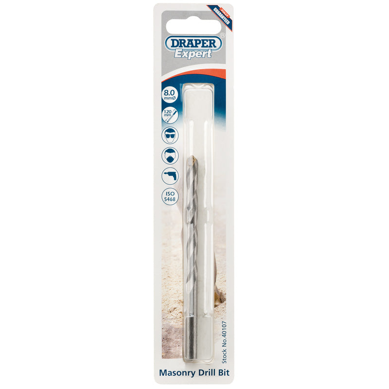 Draper Masonry Drill Bit, 8 x 120mm DRA-40107