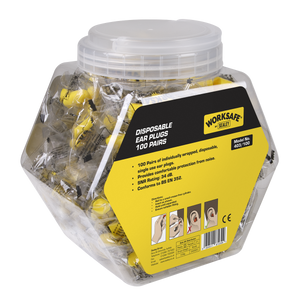 Sealey Disposable Ear Plugs - 100 Pairs 403/100