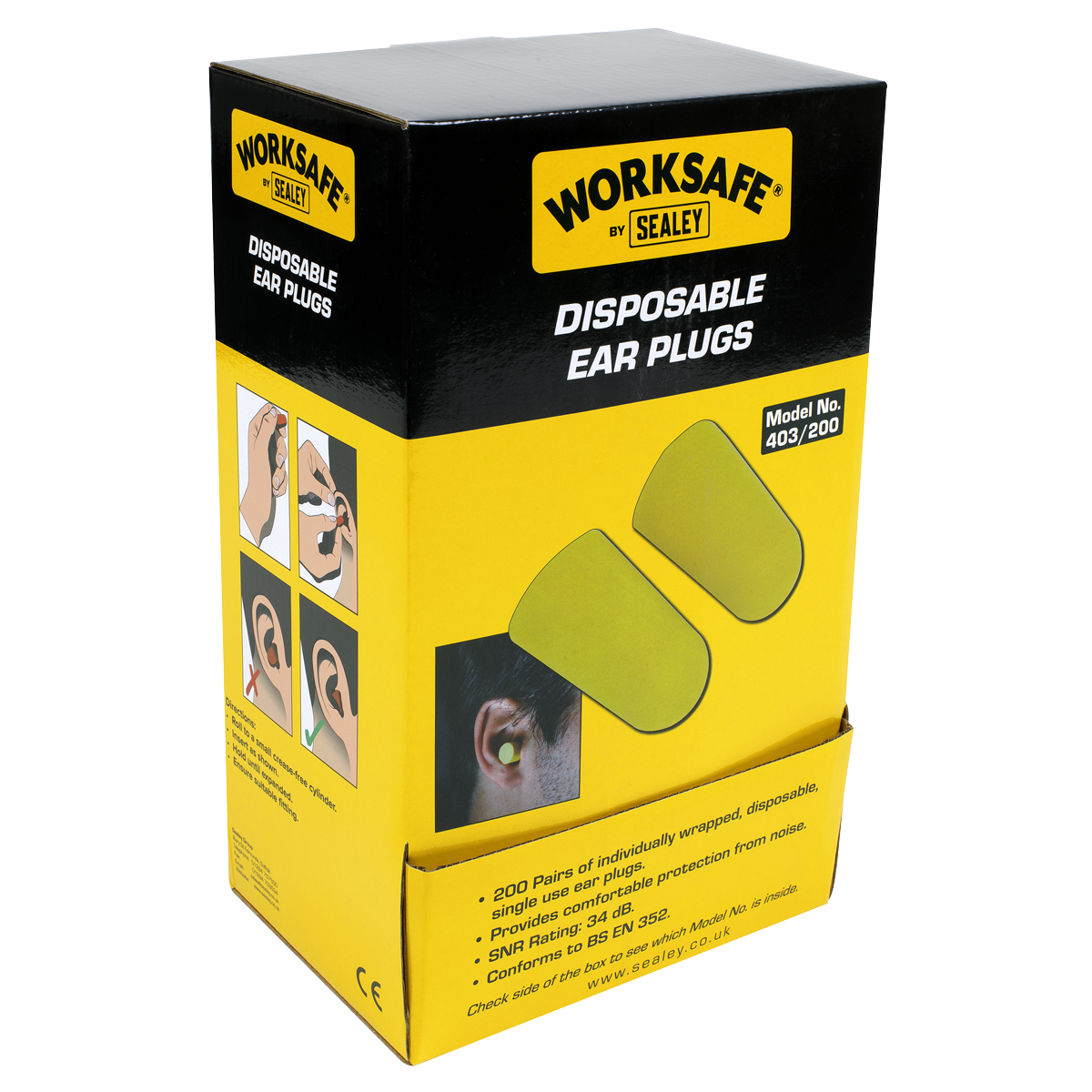 Sealey Disposable Ear Plugs Dispenser Refill - 250 Pairs 403/250DRE
