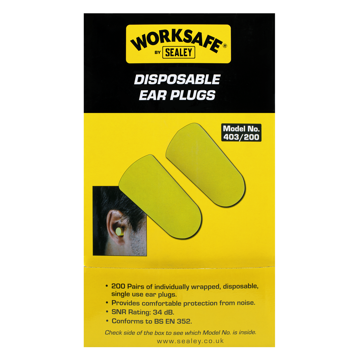 Sealey Disposable Ear Plugs Dispenser Refill - 250 Pairs 403/250DRE