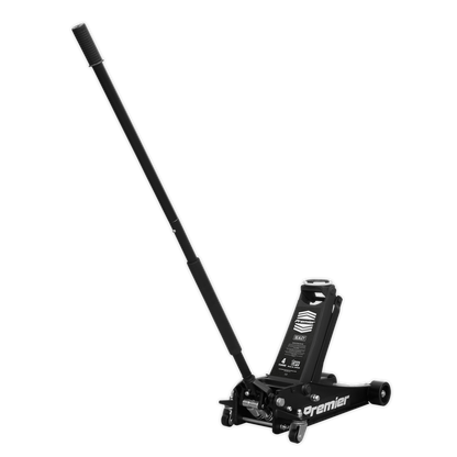 Sealey 4tonne Trolley Jack with Rocket Lift - Black 4040AB