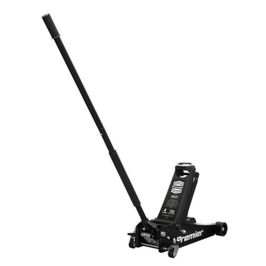 Sealey 4tonne Trolley Jack with Rocket Lift - Black 4040AB