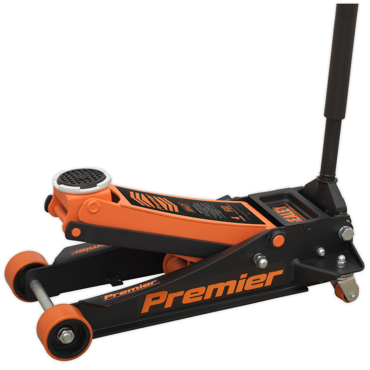 Sealey 4tonne Trolley Jack with Rocket Lift - Orange 4040AO