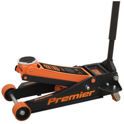 Sealey 4tonne Trolley Jack with Rocket Lift - Orange 4040AO