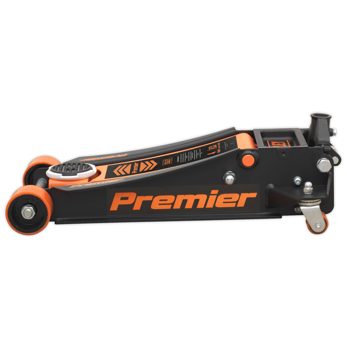 Sealey 4tonne Trolley Jack with Rocket Lift - Orange 4040AO