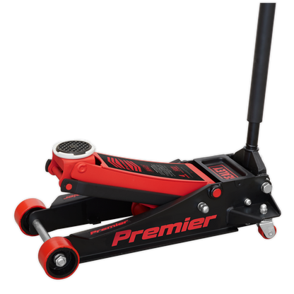 Sealey 4tonne Trolley Jack with Rocket Lift - Red 4040AR