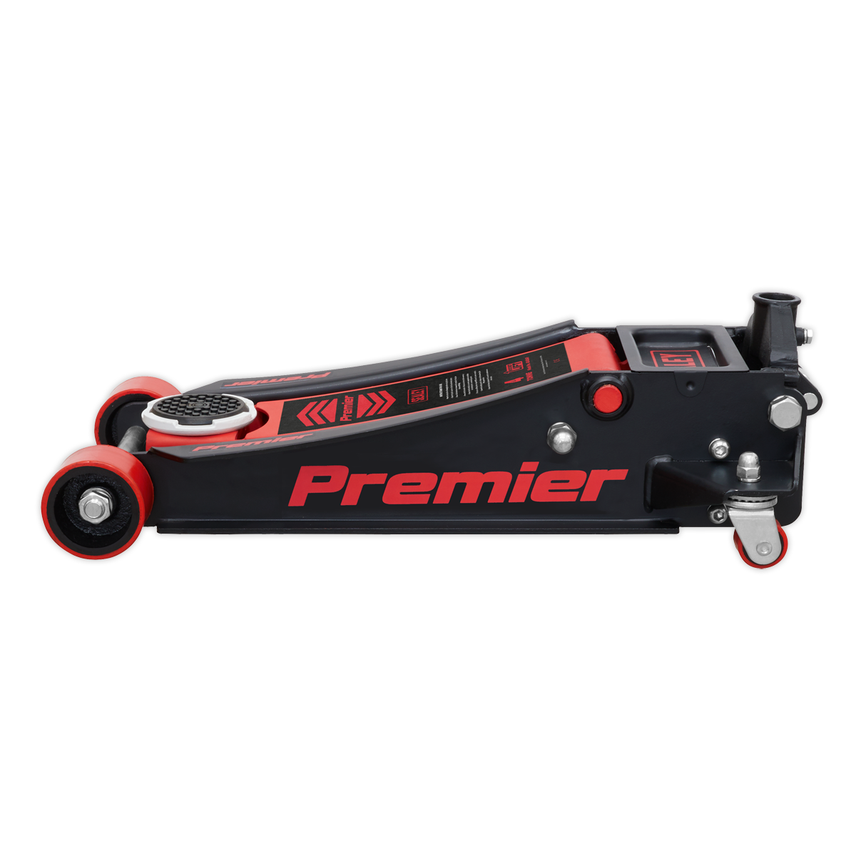 Sealey 4tonne Trolley Jack with Rocket Lift - Red 4040AR