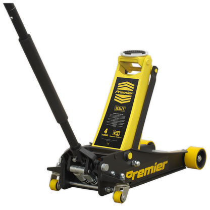 Sealey 4tonne Trolley Jack with Rocket Lift - Yellow 4040AY