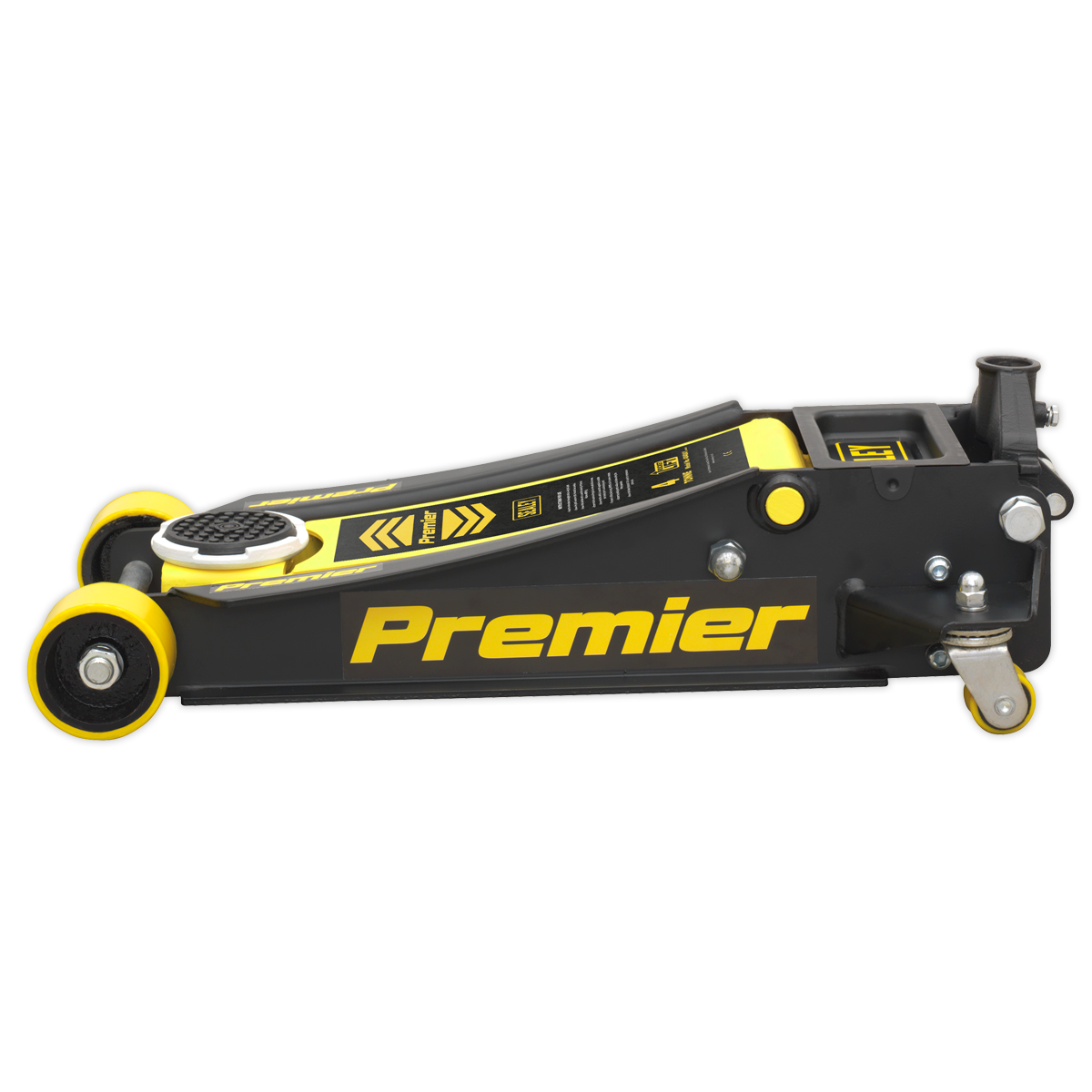 Sealey 4tonne Trolley Jack with Rocket Lift - Yellow 4040AY