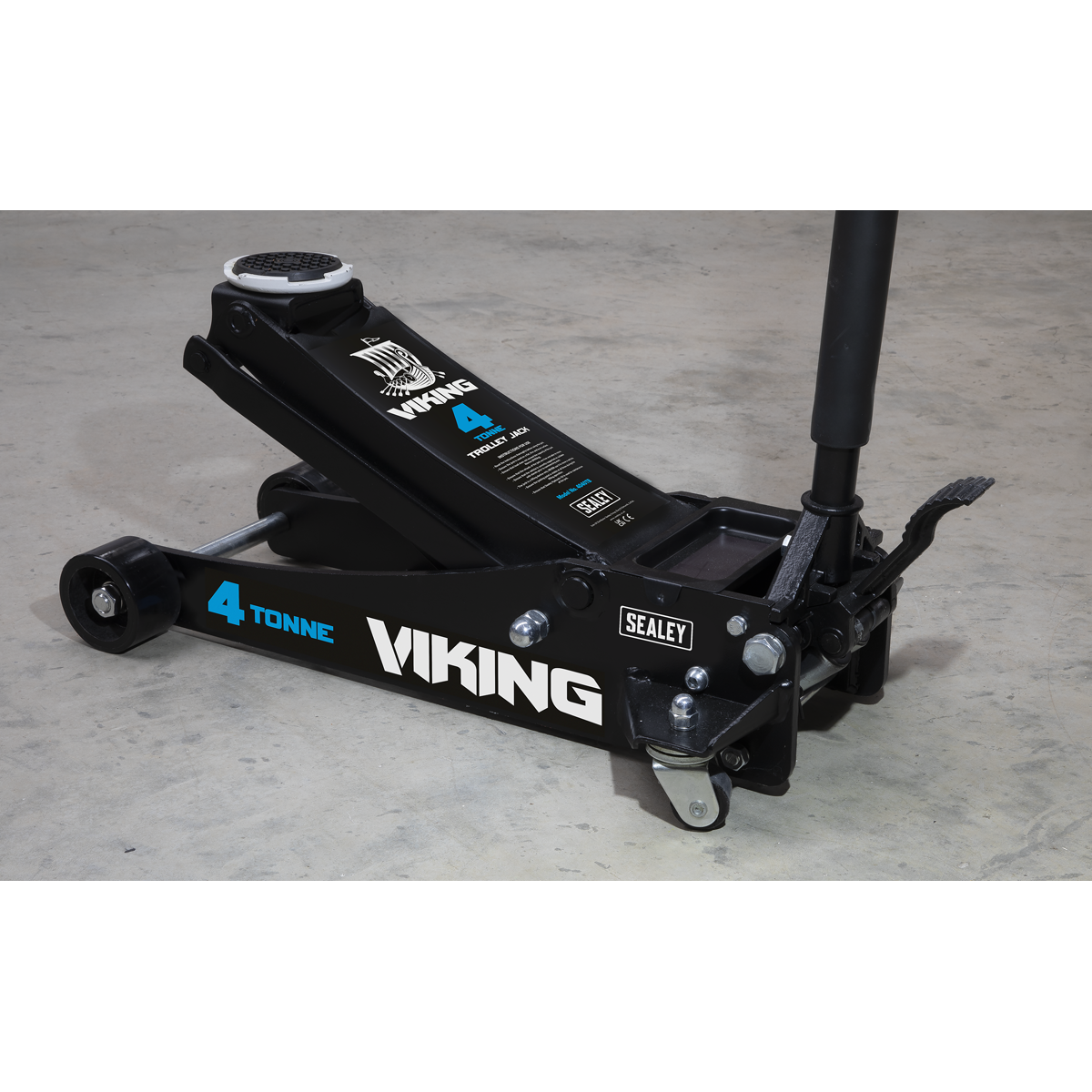 Sealey Viking 4tonne Low Entry Tyre Bay Trolley Jack with Rocket Lift 4040TB