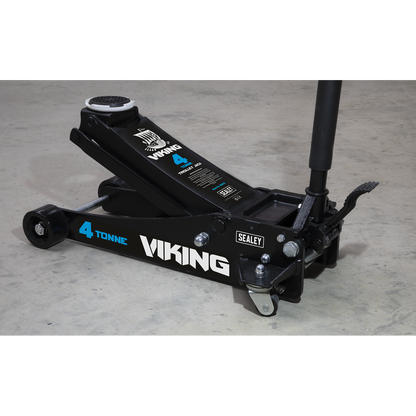 Sealey Viking 4tonne Low Entry Tyre Bay Trolley Jack with Rocket Lift 4040TB