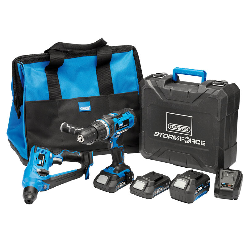 Draper Storm Force® ; 20V Cordless Kit (7 Piece) DRA-40429