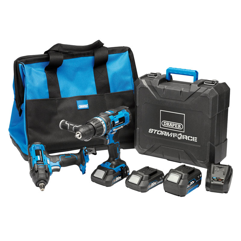 Draper Storm Force® ; 20V Cordless Workshop Kit (7 Piece) DRA-40451
