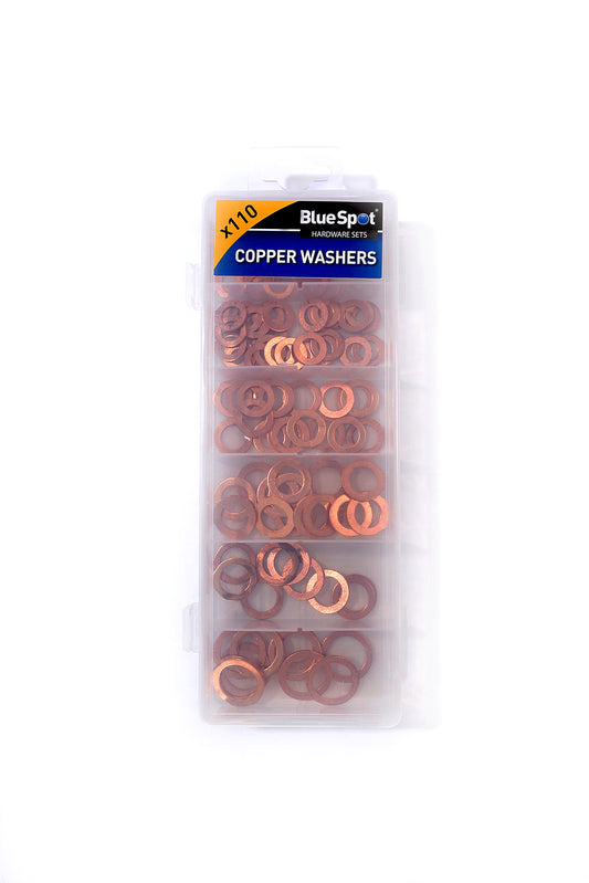 BlueSpot 110 PCE Assorted Copper Washer Set 40506
