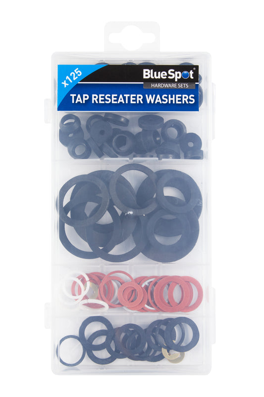 BlueSpot 125 PCE Assorted Tap Reseater Washer Set 40536