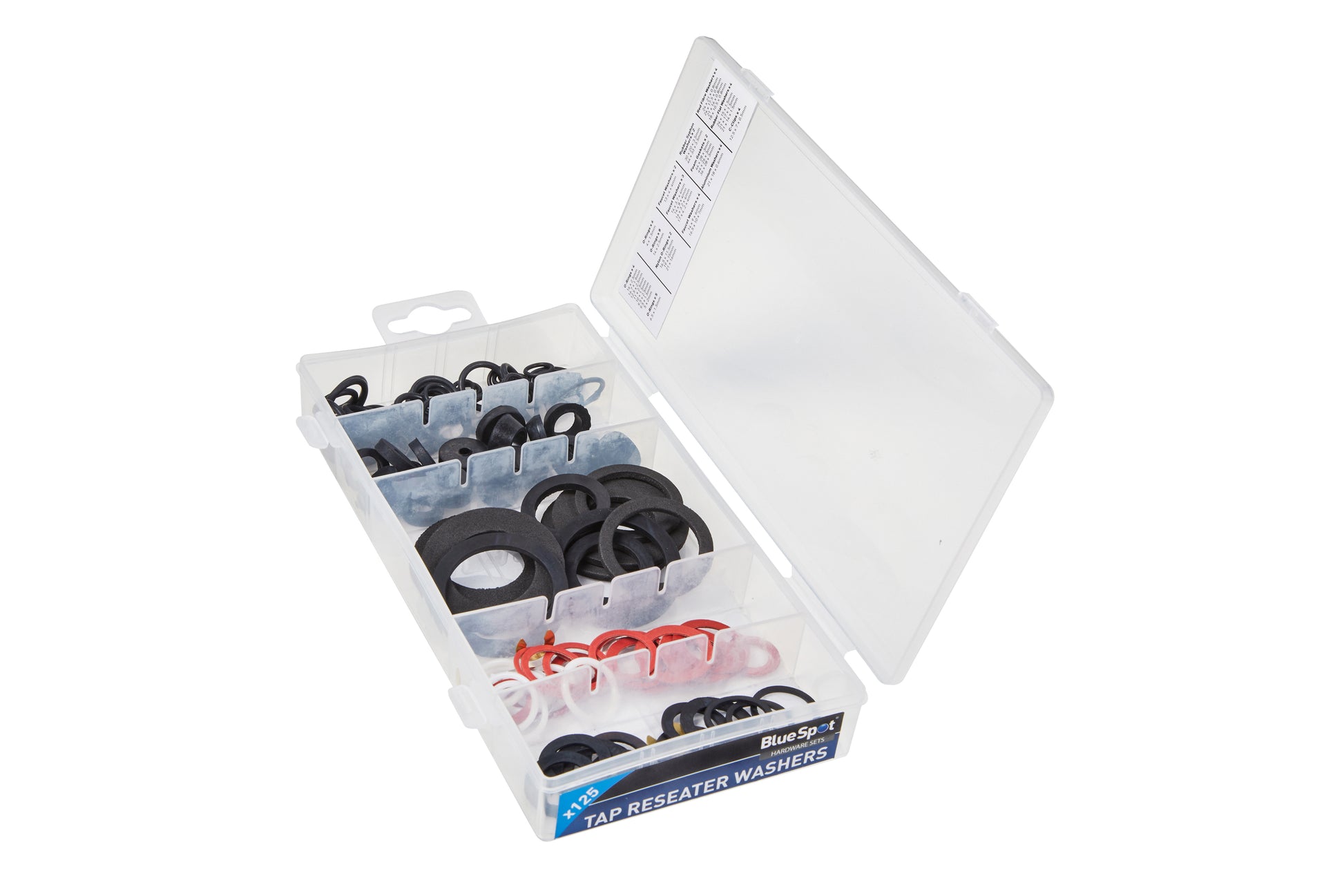 BlueSpot 125 PCE Assorted Tap Reseater Washer Set 40536