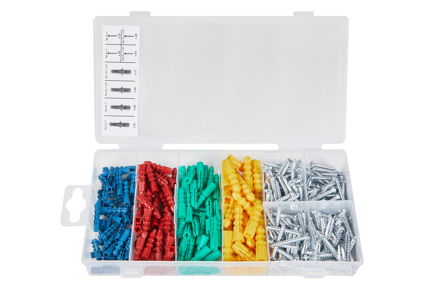 BlueSpot 285 PCE Assorted Anchor And Metal Screw Set 40542