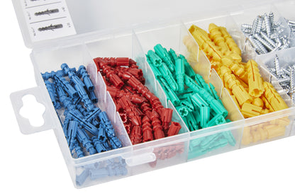 BlueSpot 285 PCE Assorted Anchor And Metal Screw Set 40542