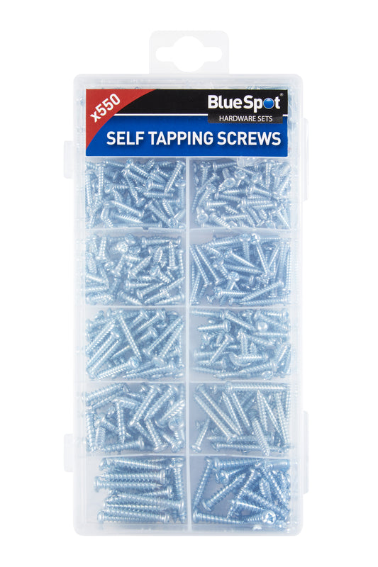 BlueSpot 550 PCE Assorted Self Tapping Screw Set 40574