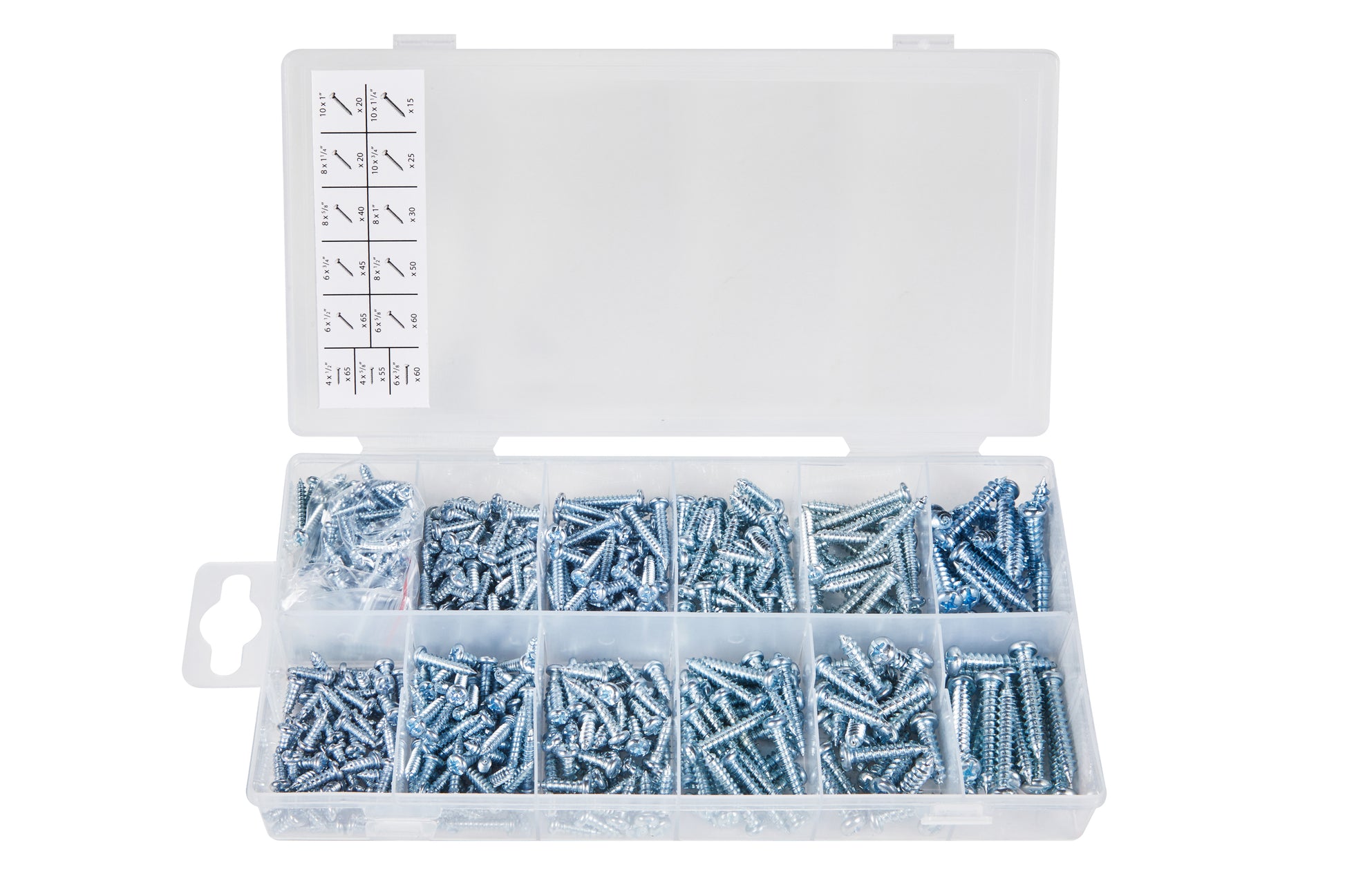 BlueSpot 550 PCE Assorted Self Tapping Screw Set 40574