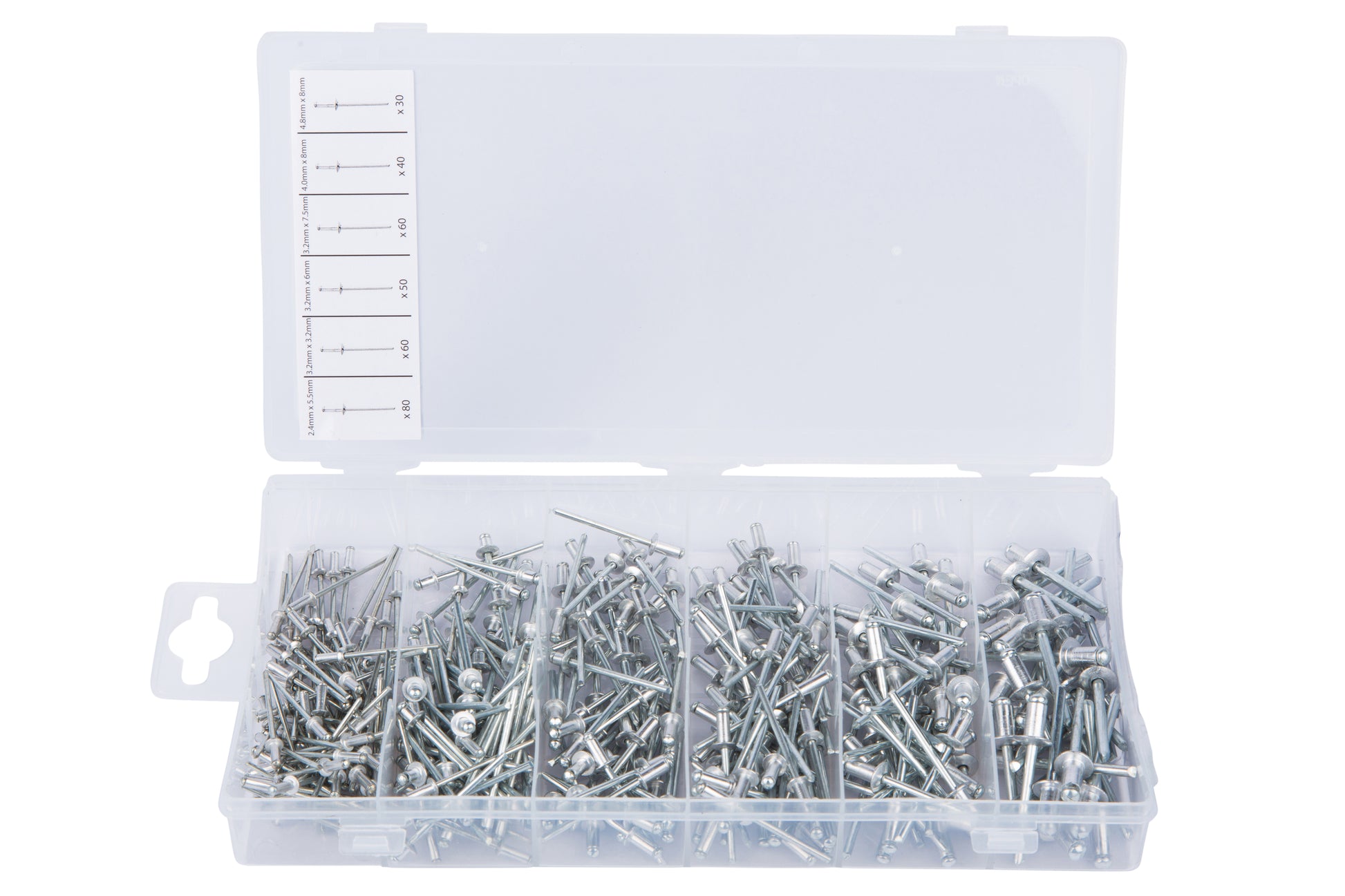 BlueSpot 320 PCE Assorted Blind Rivet Set (5.5mm - 8mm) 40596
