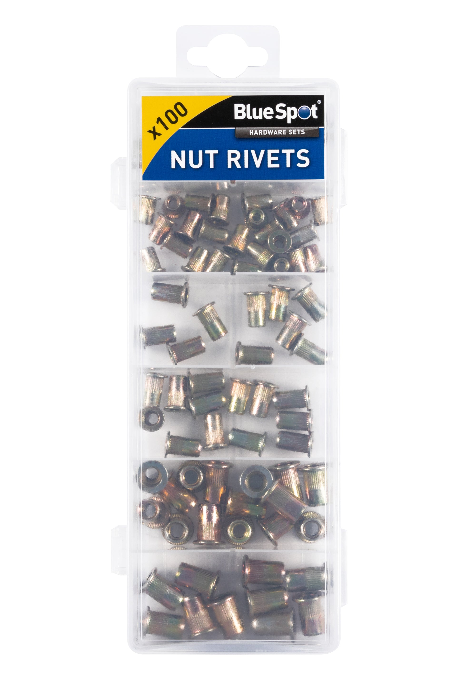 BlueSpot 100 PCE Nut Rivets (M3 - M6) 40602