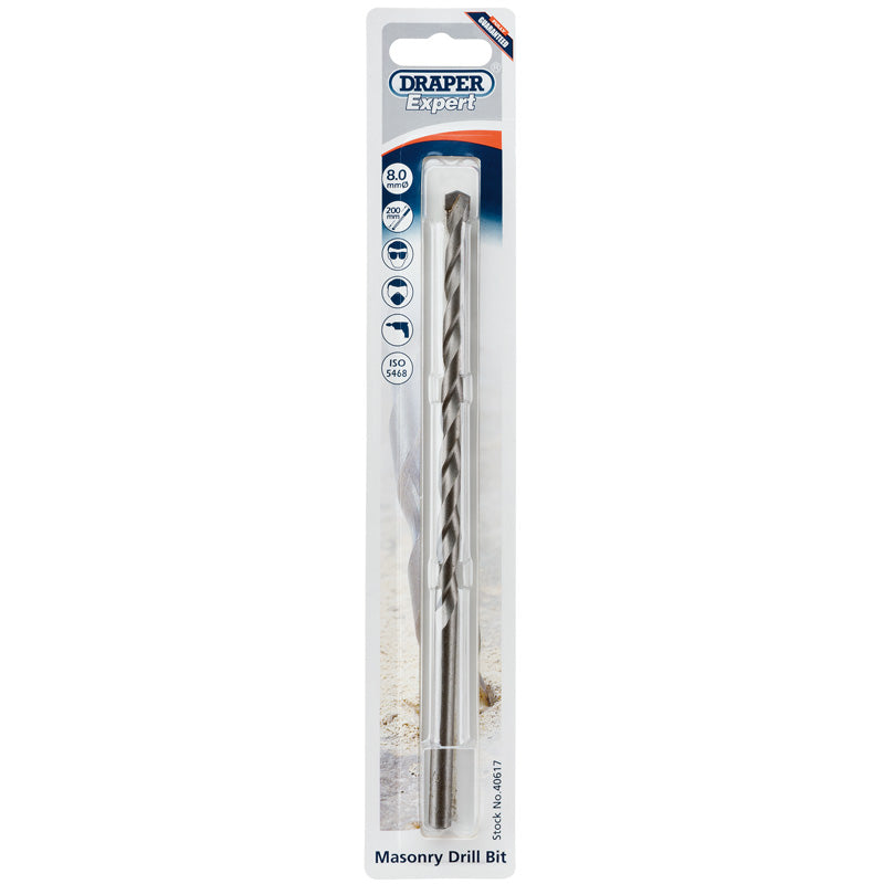 Draper Masonry Drill Bit, 8 x 200mm DRA-40617