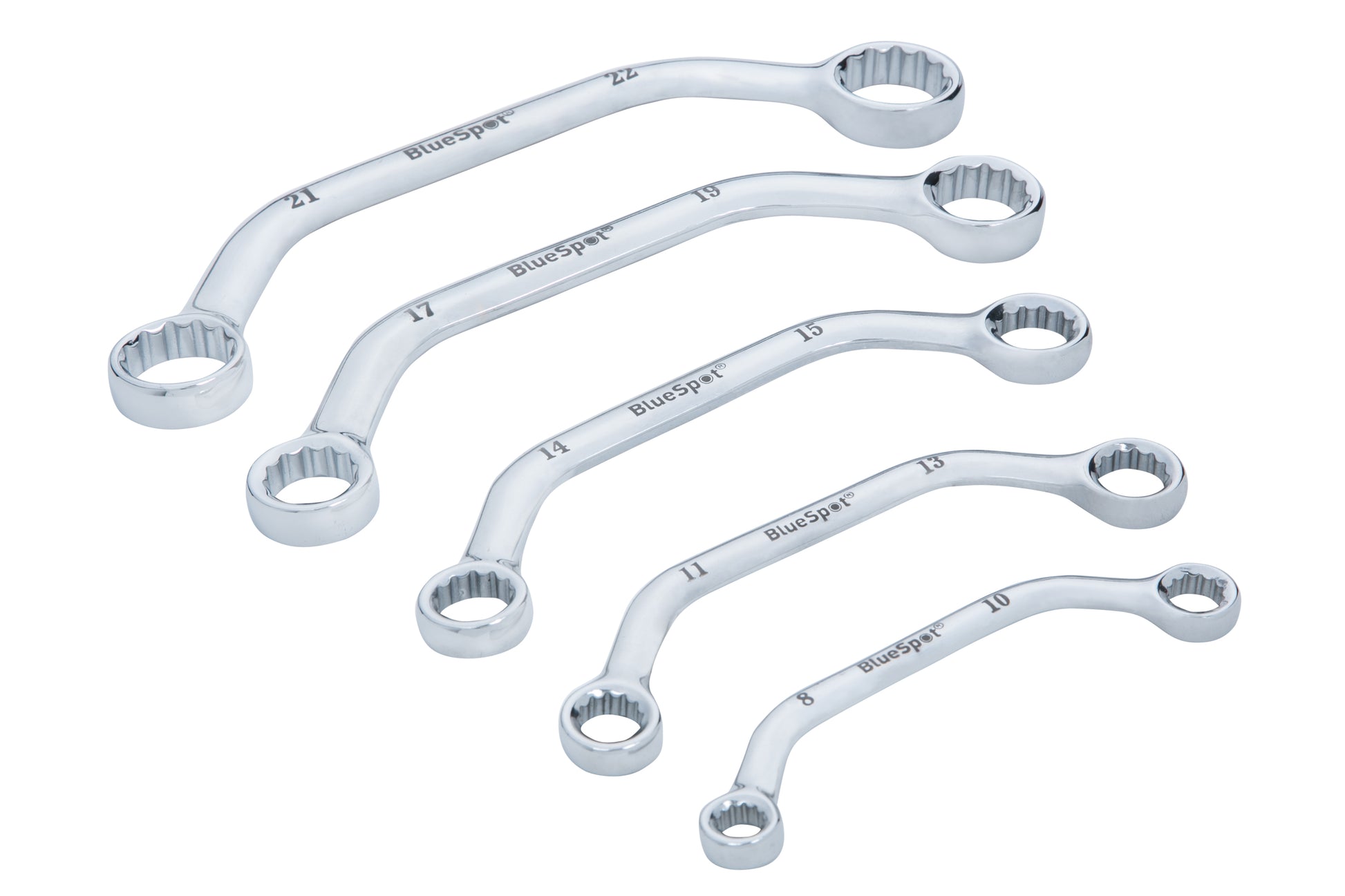 BlueSpot 5 PCE Metric Obstruction Spanner Set (8-22mm) 04102