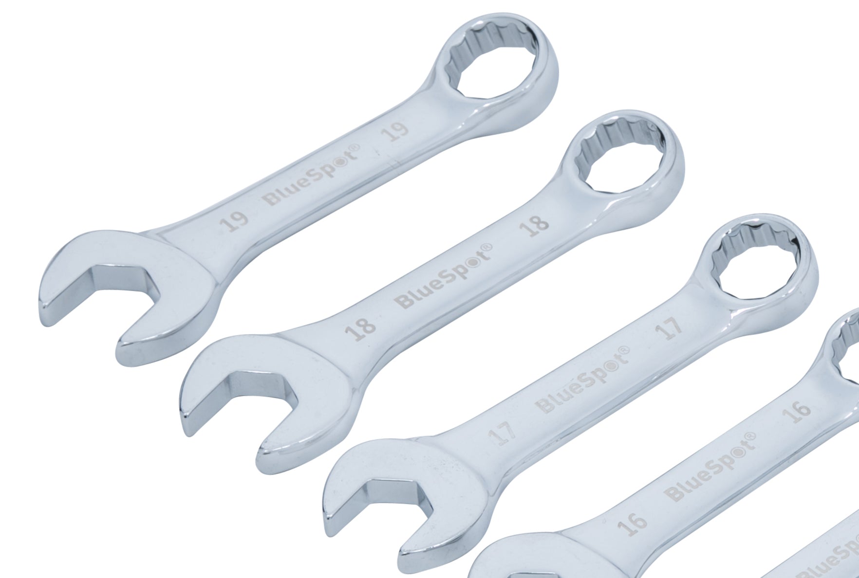 BlueSpot 10 PCE Metric Stubby Spanner Set (10-19mm) 04110
