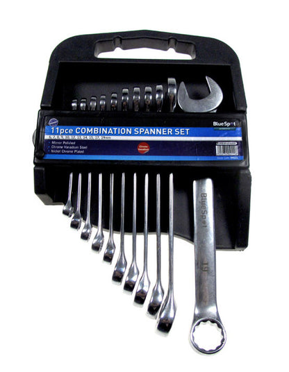 BlueSpot 11 PCE Metric Combination Spanner Set (6-19mm) 04111